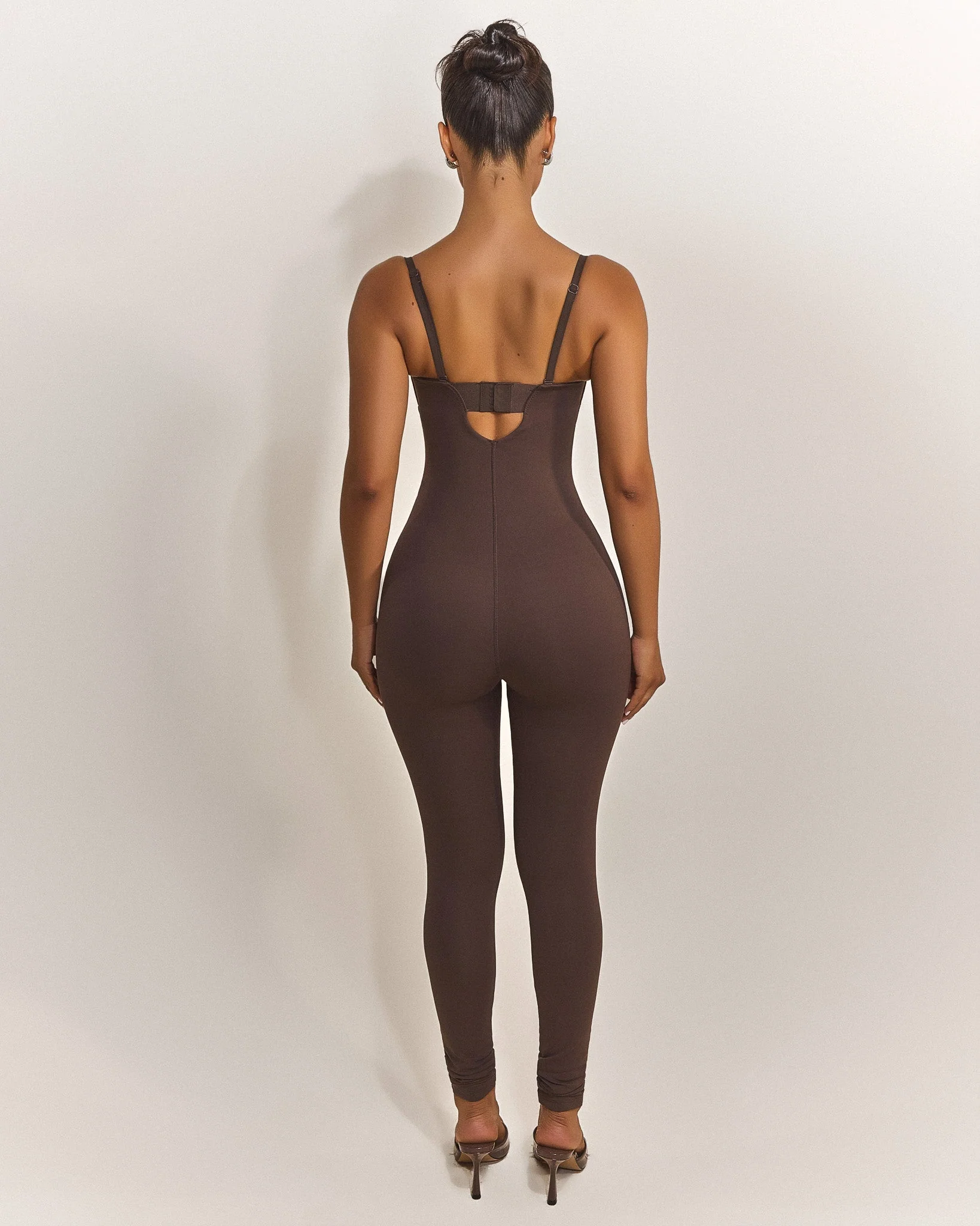 The Sculpt Jumpsuit in Brown - Image 10