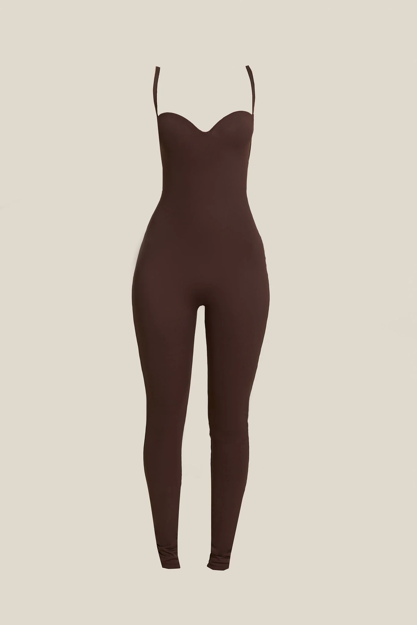 The Sculpt Jumpsuit in Brown - Image 8