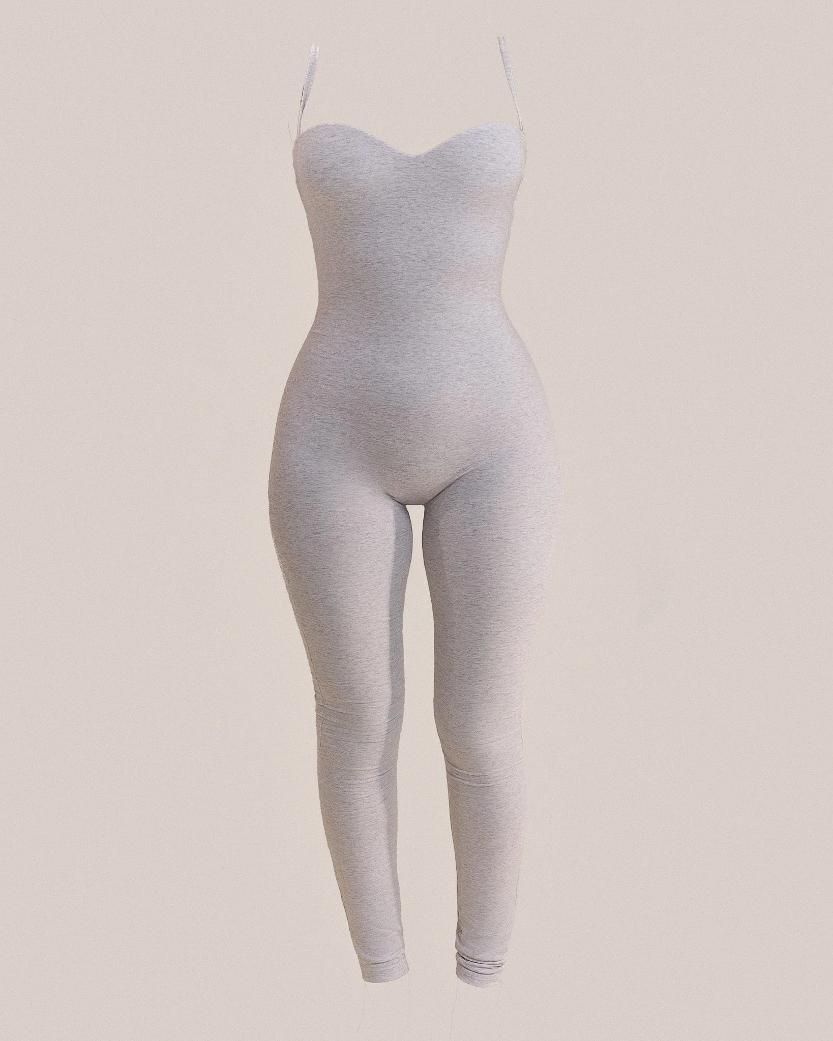 The Sculpt Jumpsuit in Grey Marl - Image 6