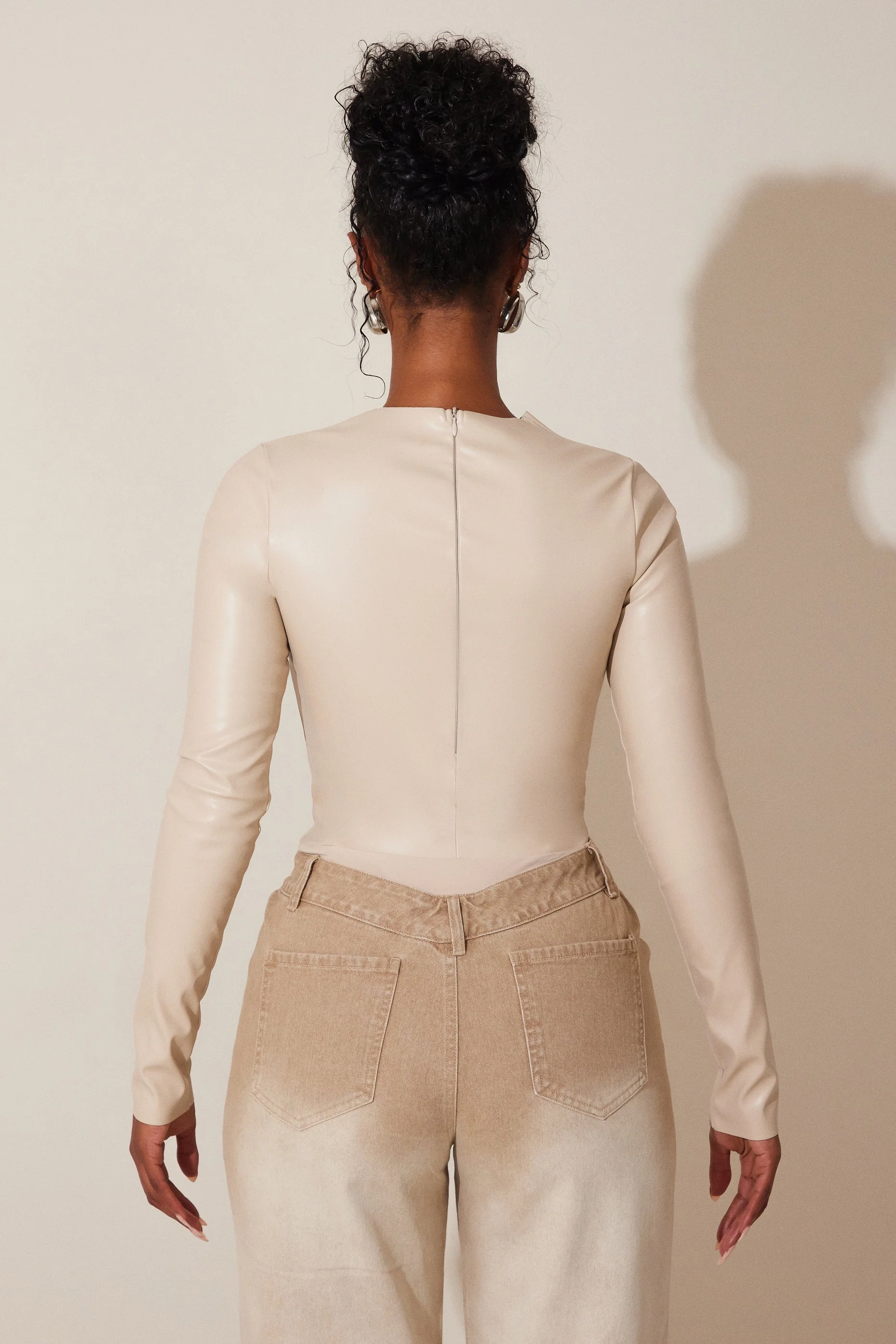 The Rumer Bodysuit in Cream - Image 3