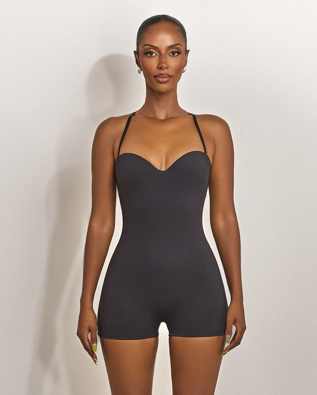 The Sculpt Playsuit in Black - Image 10