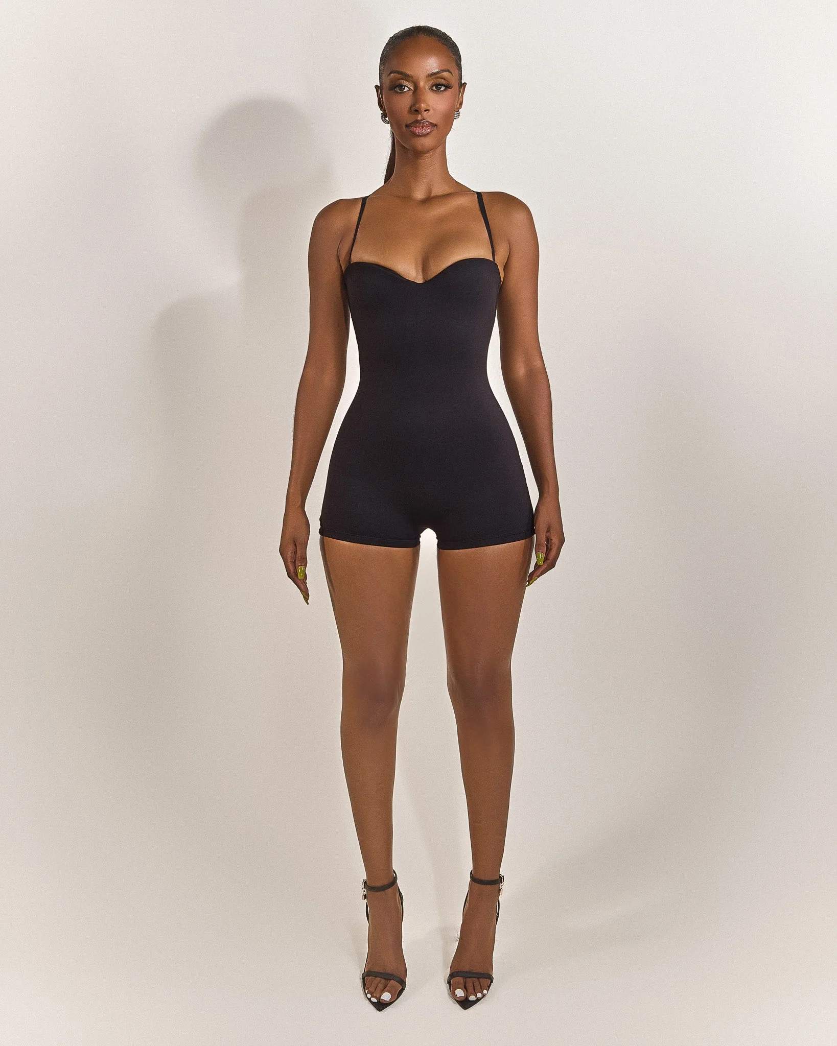 The Sculpt Playsuit in Black - Image 12