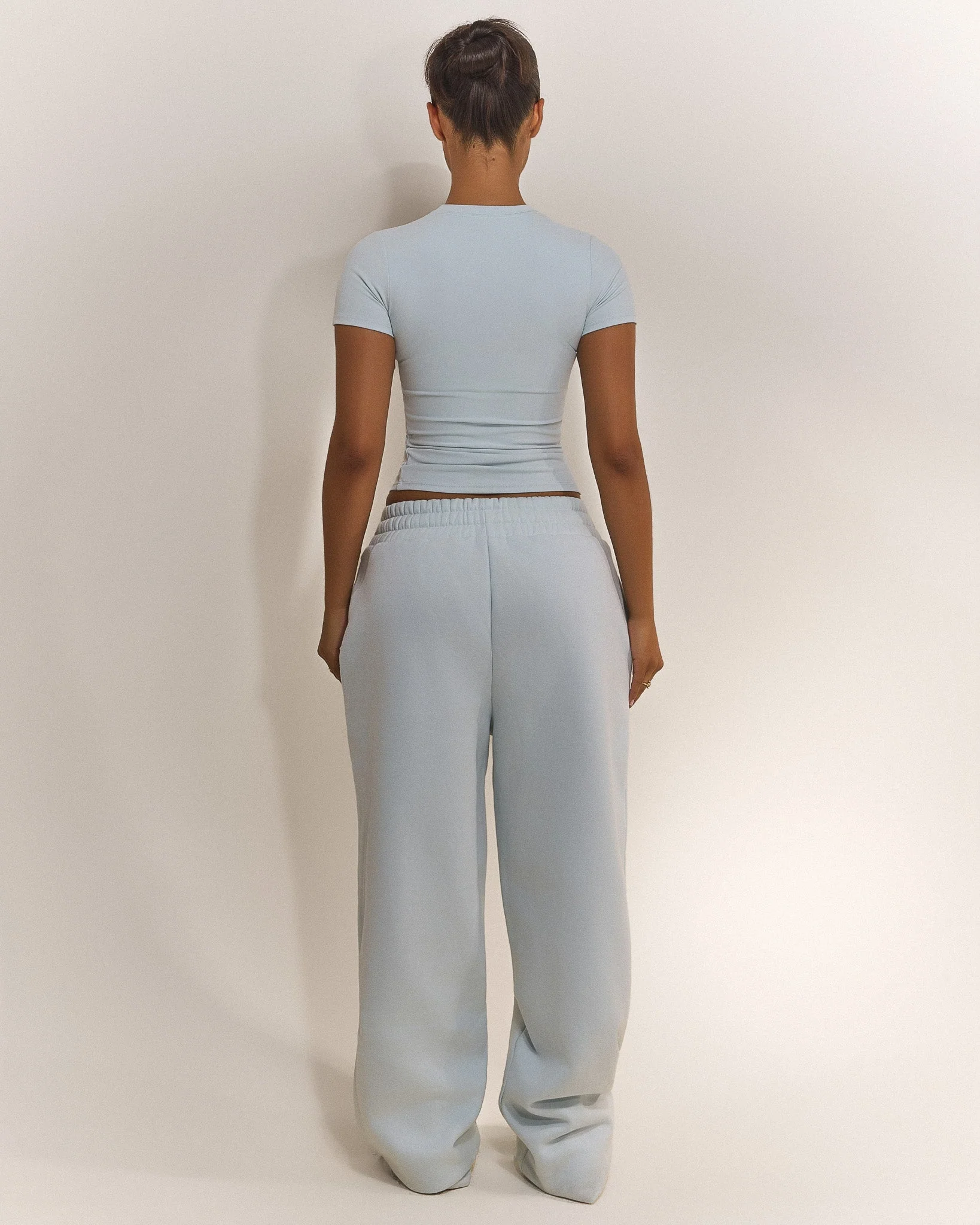 The Sculpt Short Sleeve Tee in Baby Blue - Image 4