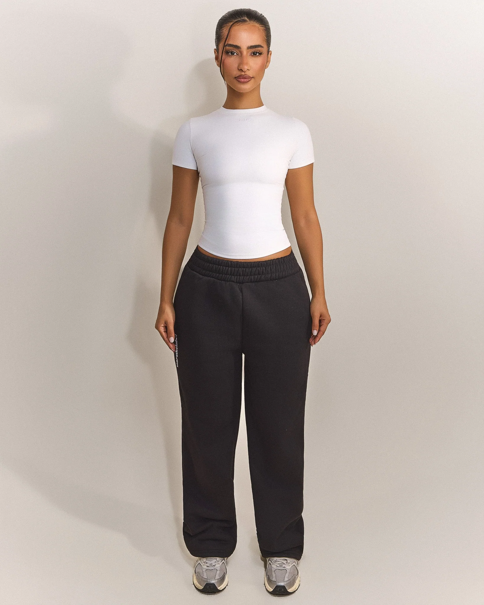 The Sculpt Short Sleeve Top in White - Image 9