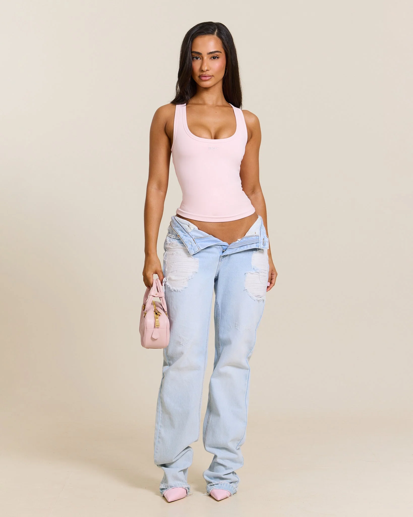 The Sculpt Vest in Pink