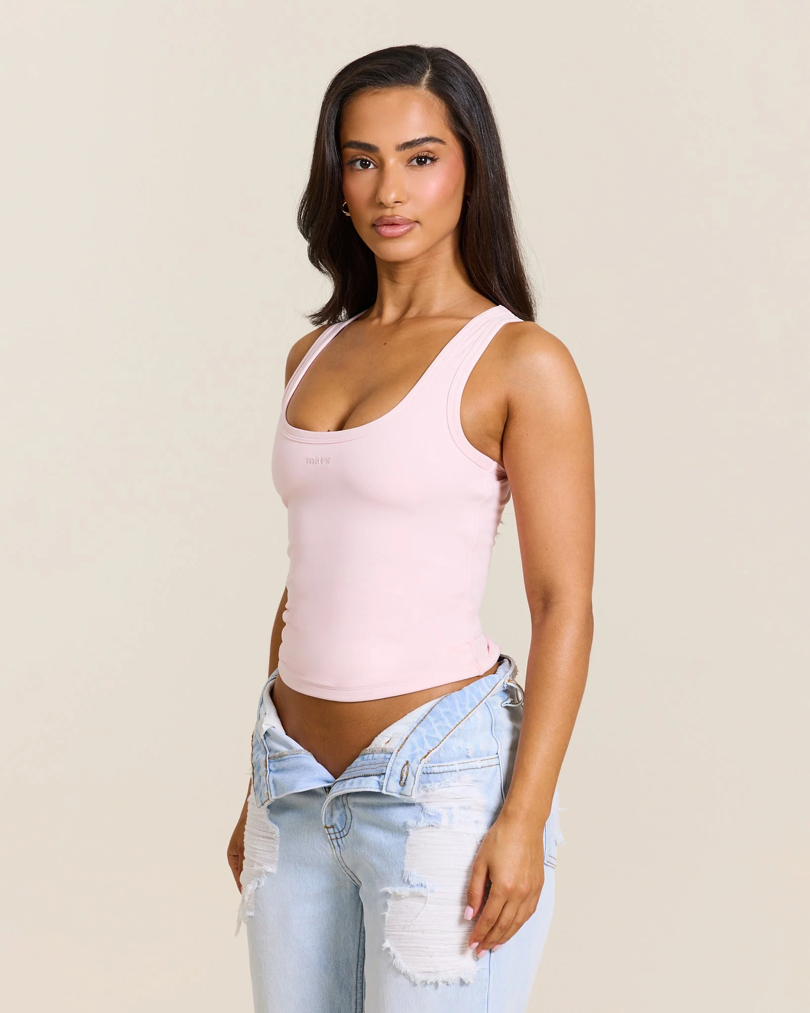 The Sculpt Vest in Pink - Image 3