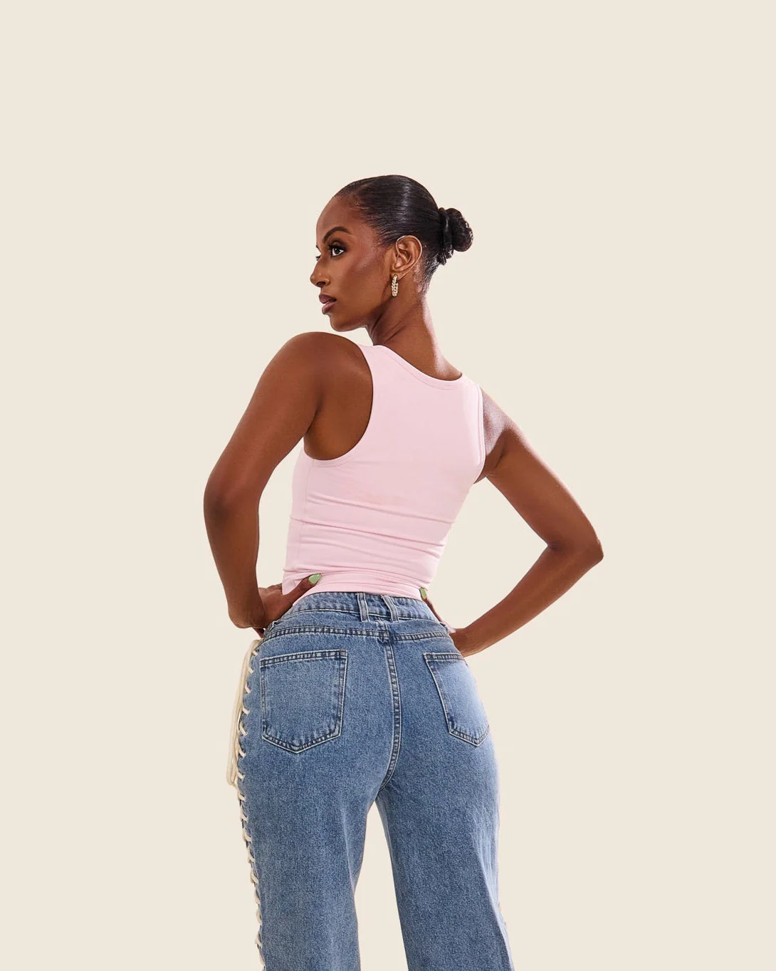 The Sculpt Vest in Pink - Image 8