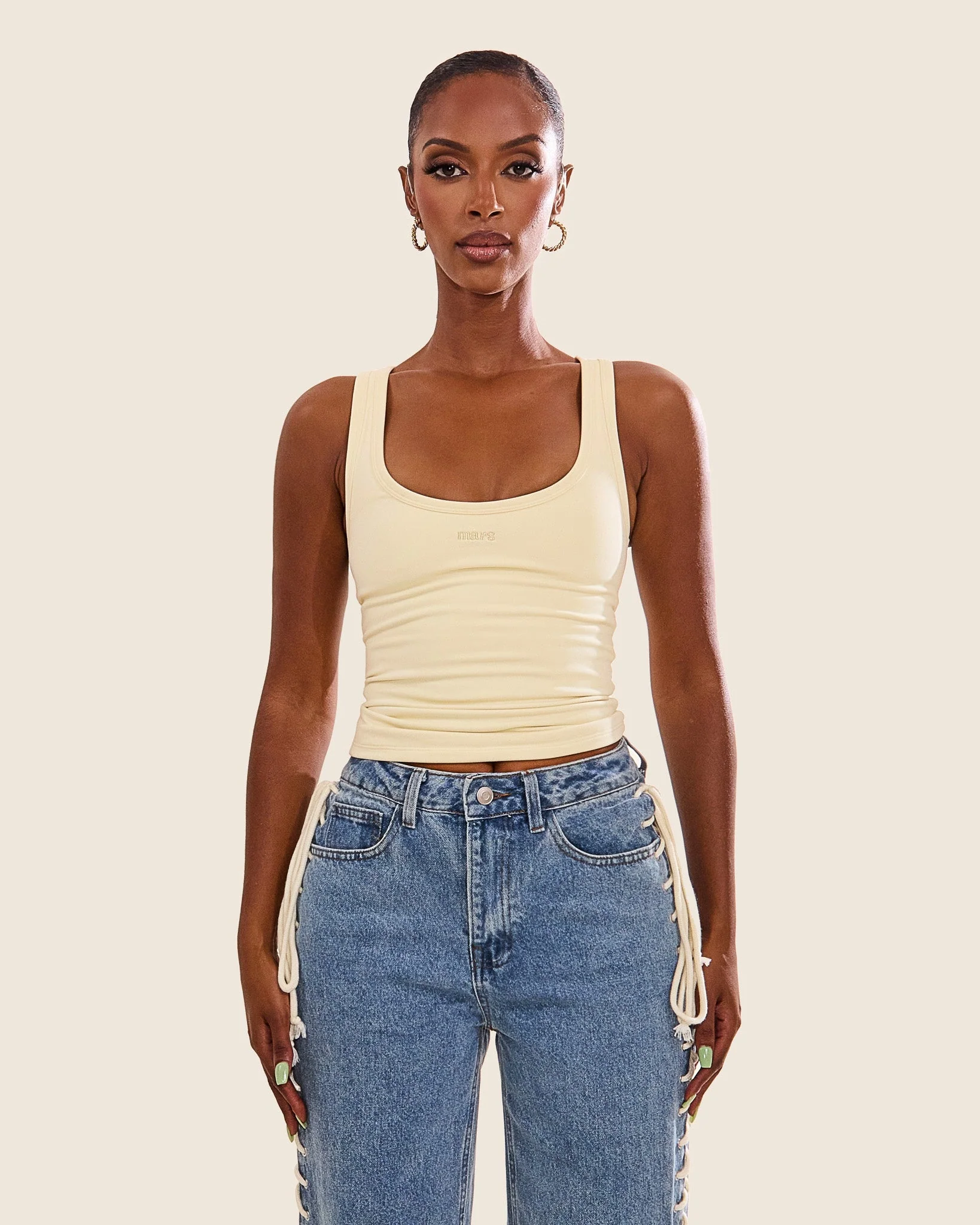 The Sculpt Vest in Yellow - Image 2