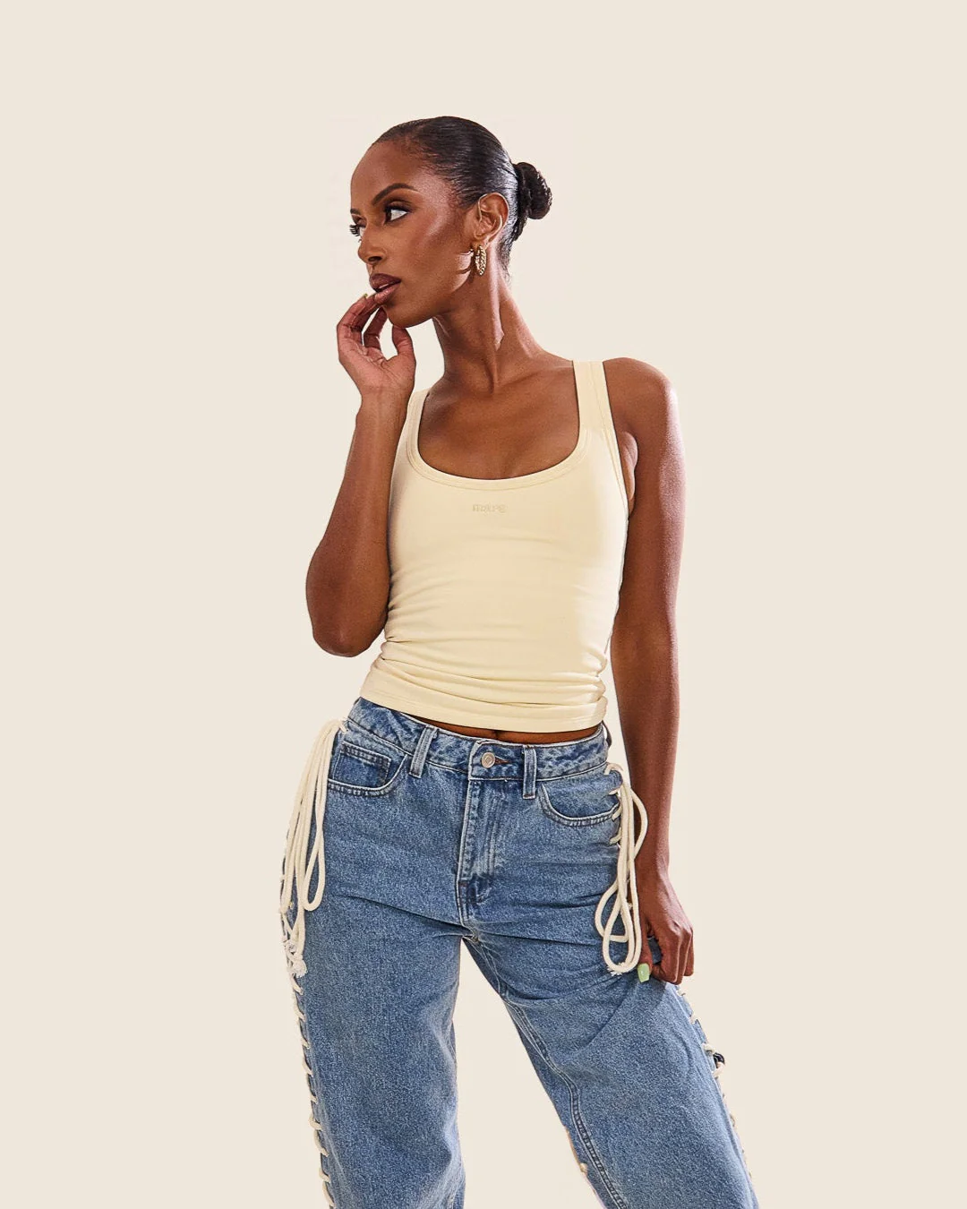 The Sculpt Vest in Yellow - Image 3