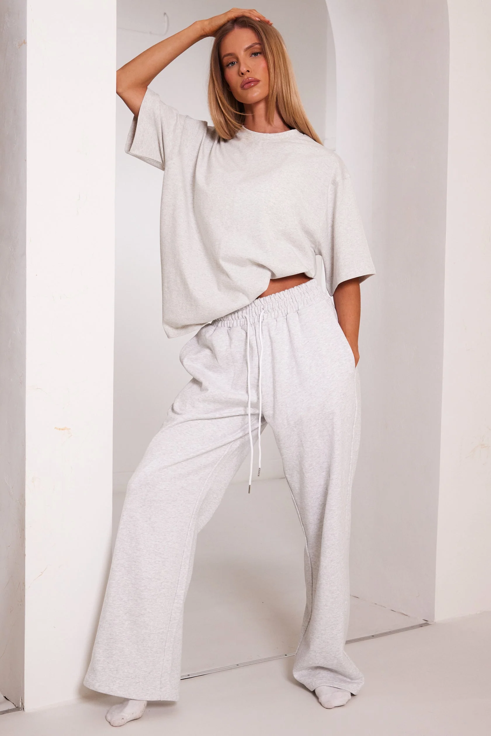 The Short Sleeve Oversized Tee in Light Grey - Image 6