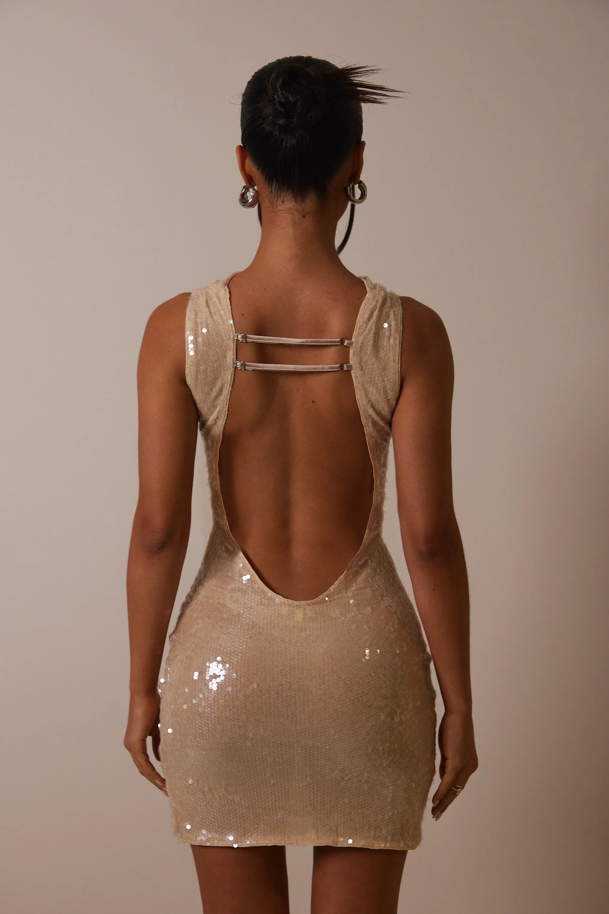 The Straight Neck Mini in Light sequin - Image 4