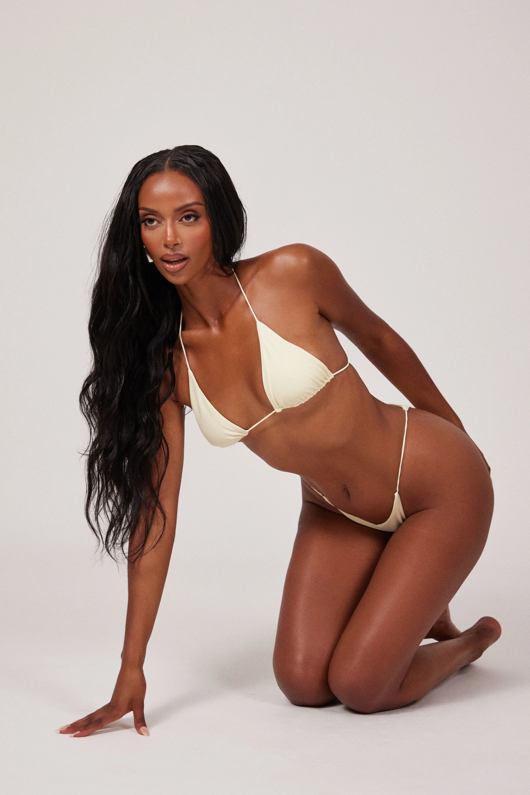 The Teeny Bikini in Cream - Image 12