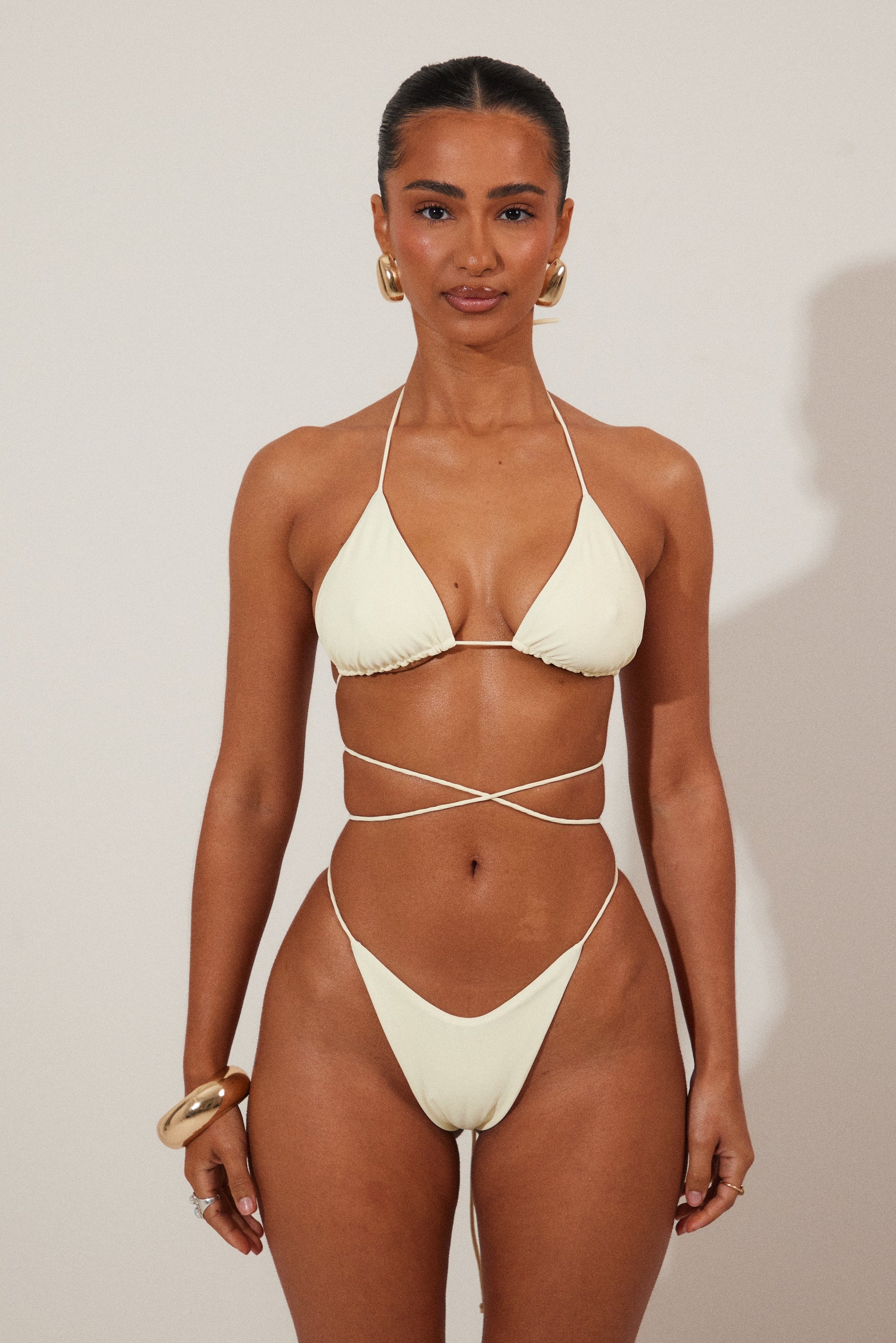 The Teeny Bikini in Cream - Image 16