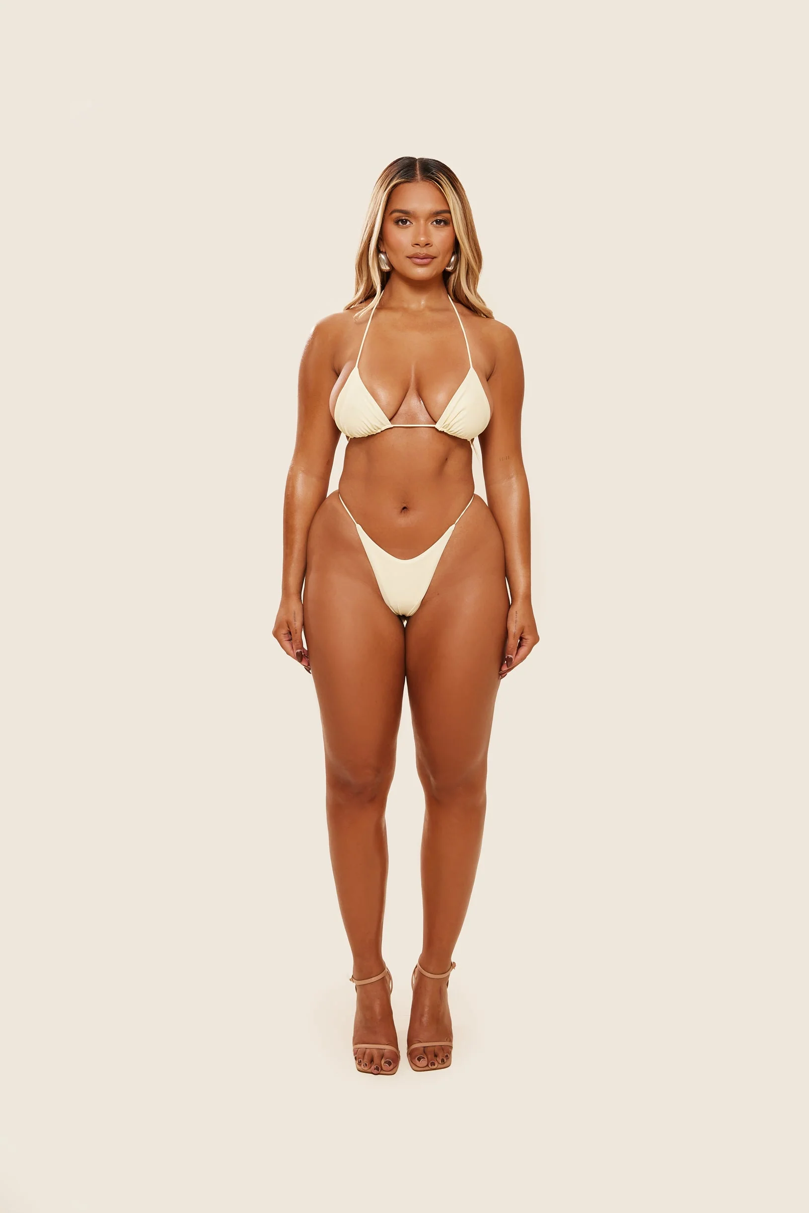 The Teeny Bikini in Cream - Image 3