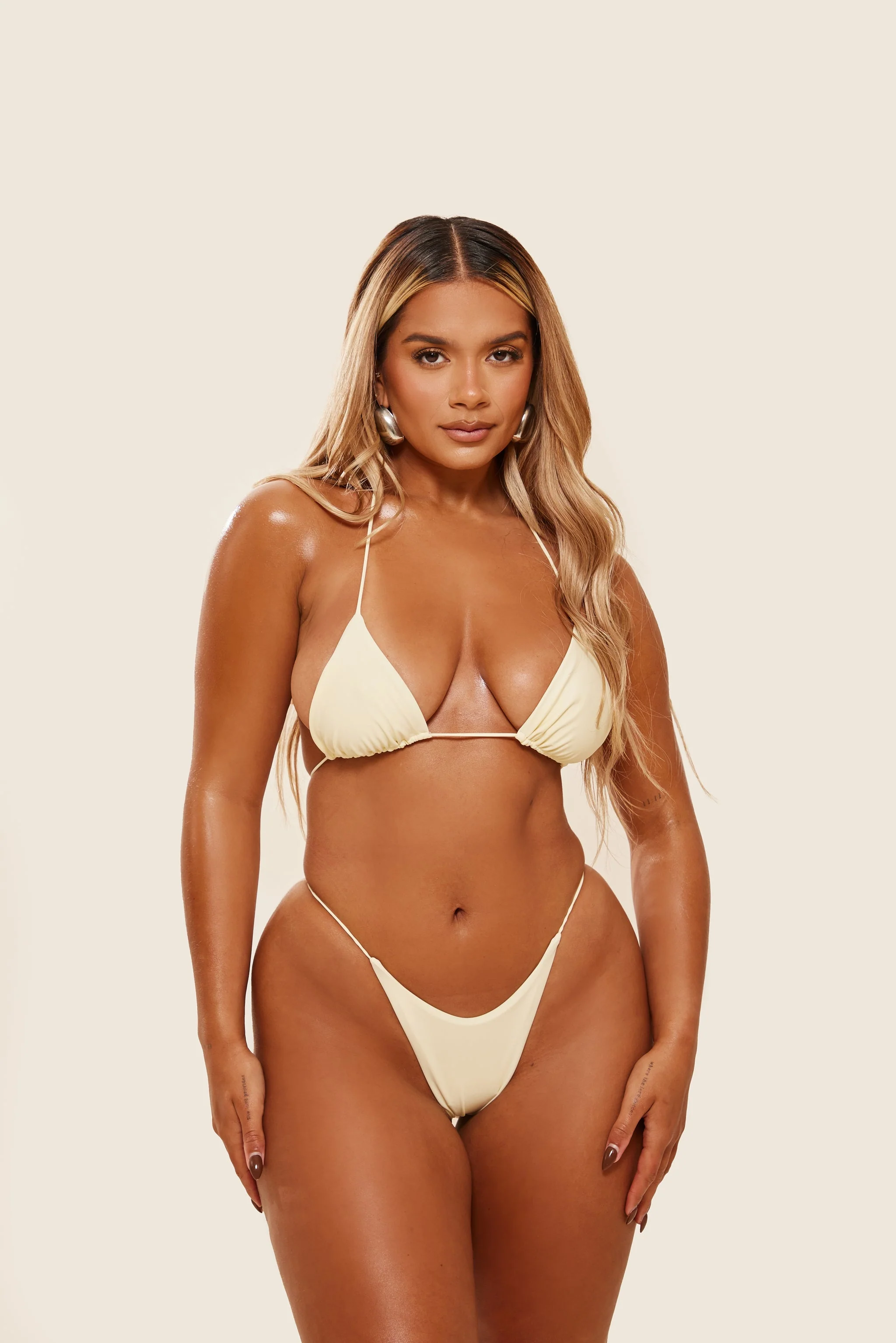 The Teeny Bikini in Cream - Image 4