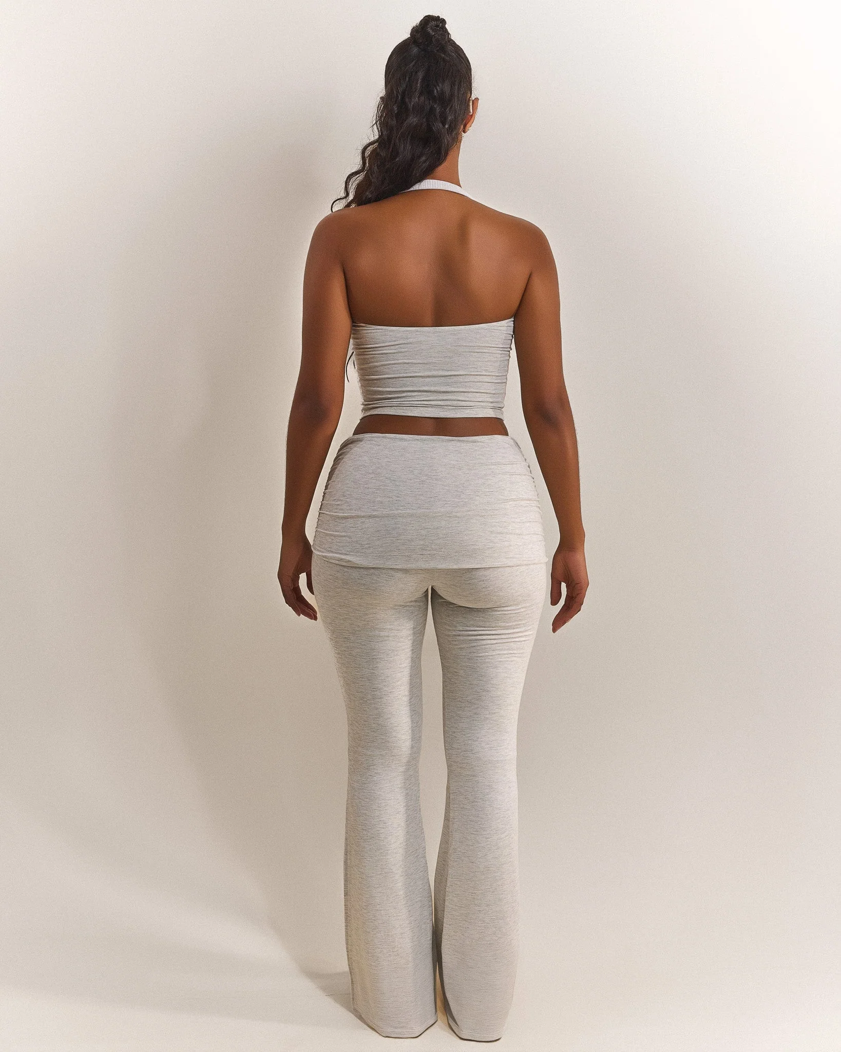 The Tie Trouser in Grey Marl - Image 4