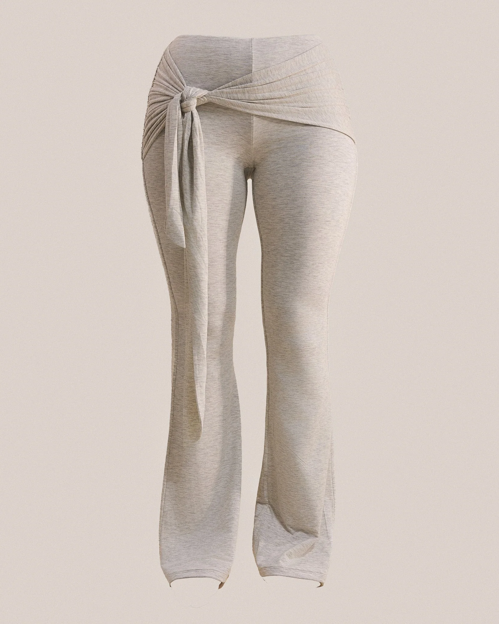 The Tie Trouser in Grey Marl - Image 9