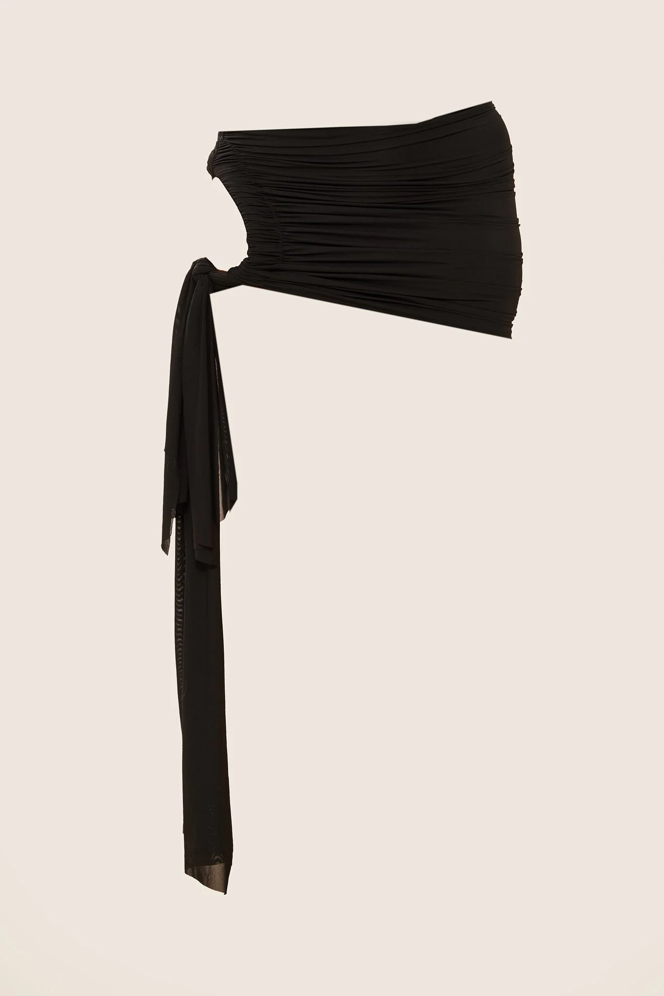 The Twist Coverup Skirt in Black - Image 6