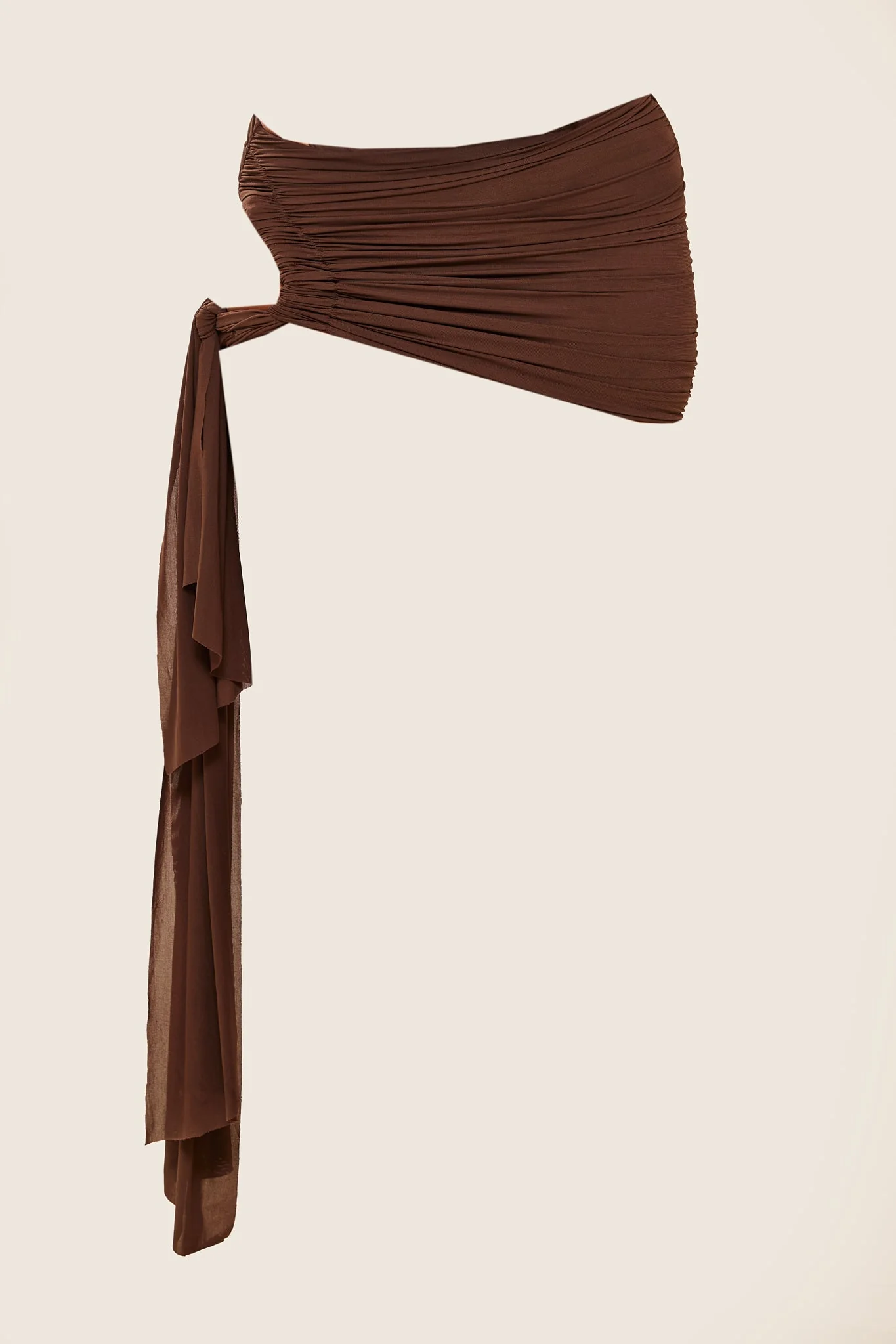 The Twist Coverup Skirt in Brown - Image 4