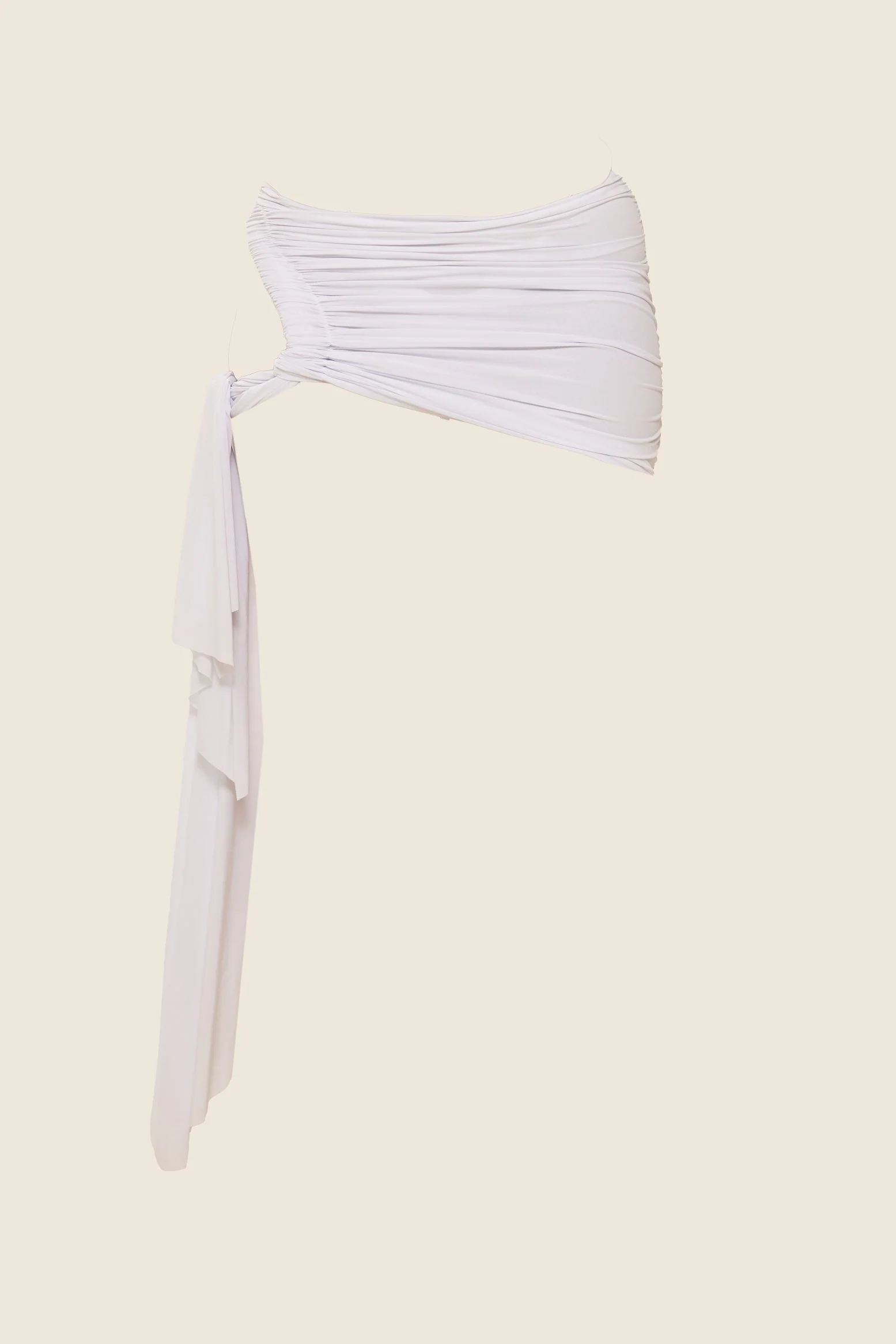 The Twist Coverup Skirt in White - Image 6