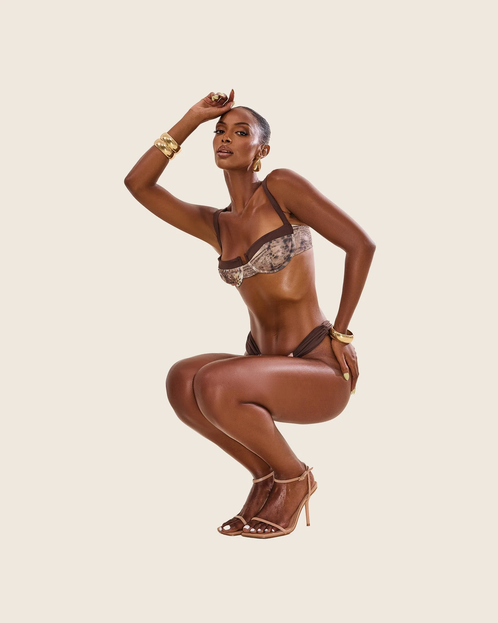 The Valeria Bikini in Brown - Image 3