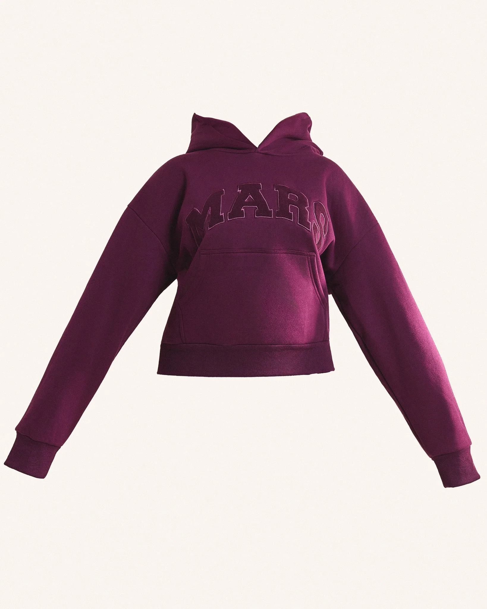The Varsity Hoodie in Plum - Image 6