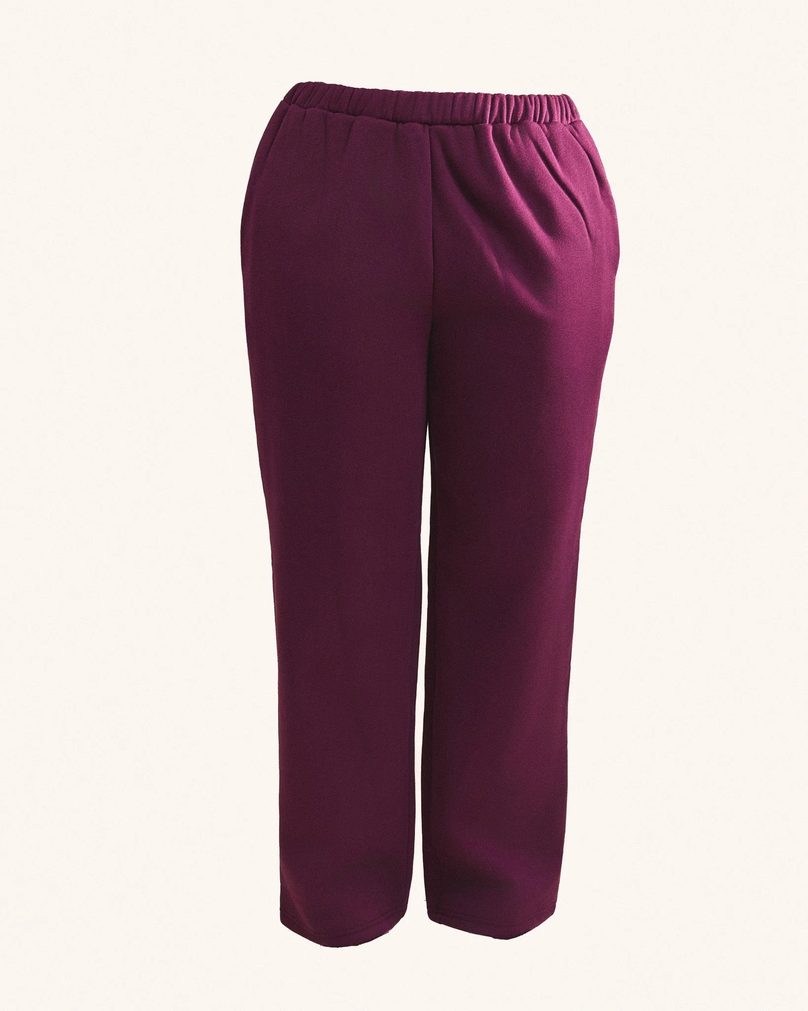 The Varsity Straight Leg Jogger in Plum - Image 6