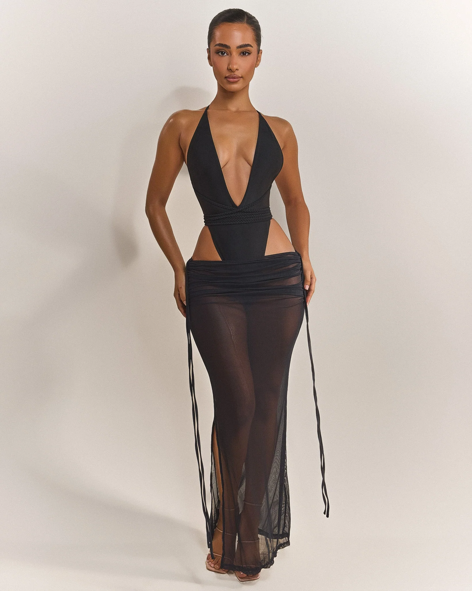 The Vela Maxi Coverup in Black - Image 4