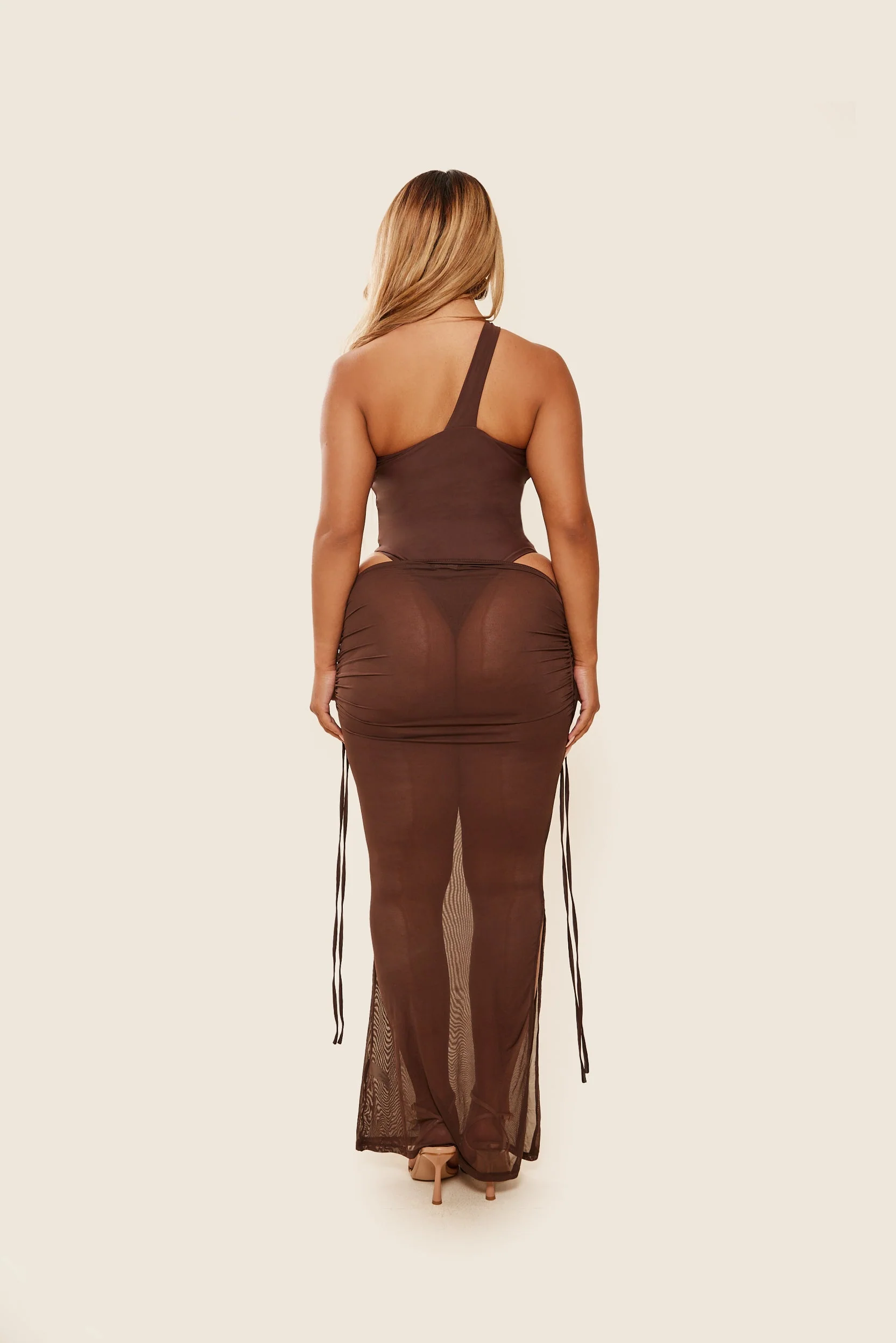 The Vela Maxi Coverup in Brown - Image 8