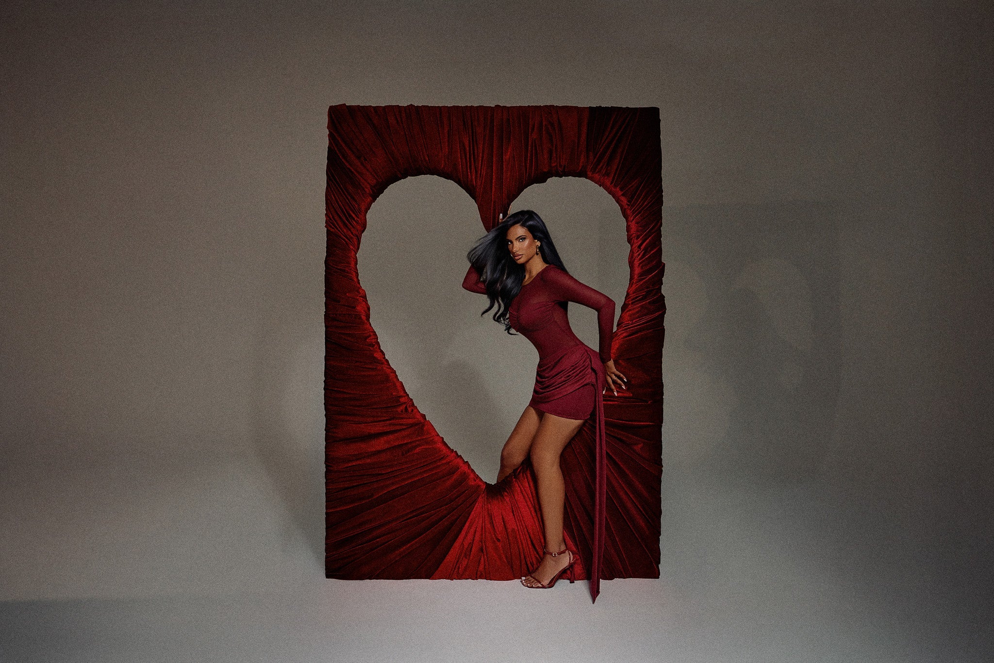 The Yara Mini Skirt in Wine - Image 5
