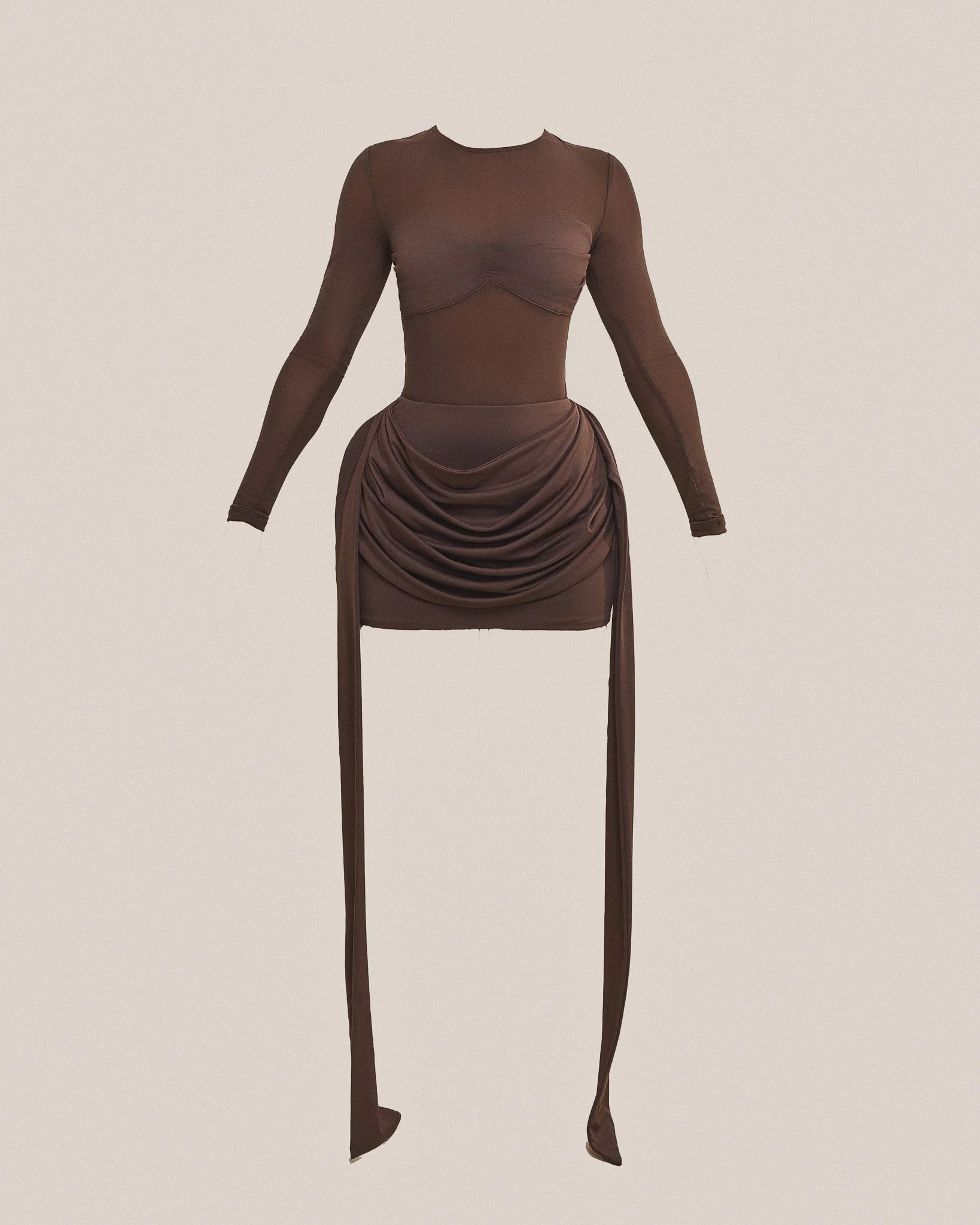 The Yara Skirt In Brown - Image 5
