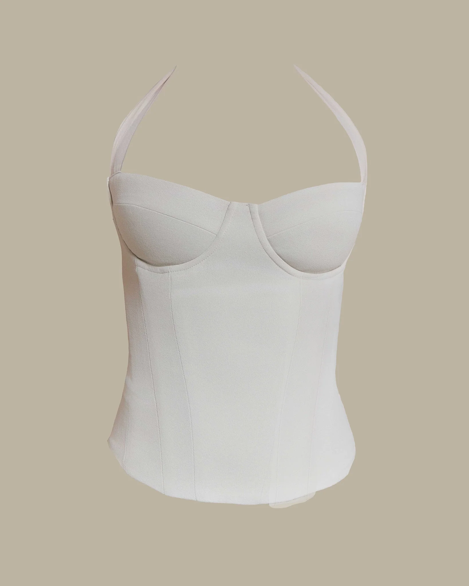 The Zadie Corset Top in Off White - Image 5