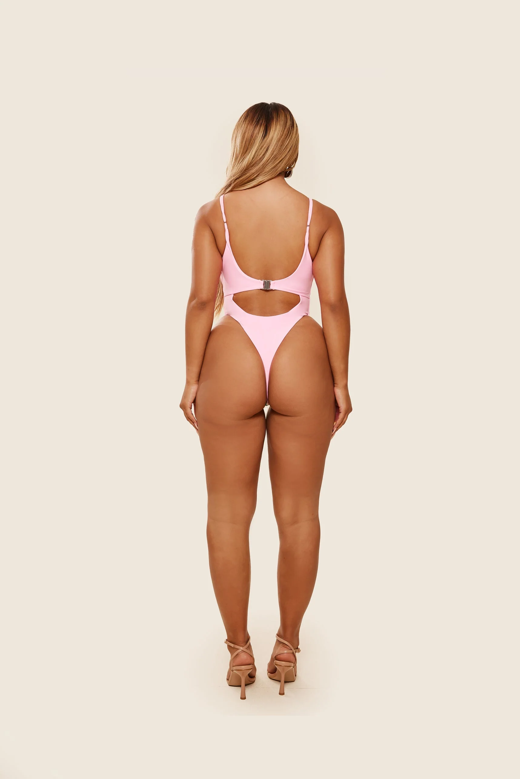 Tie Me Your Way Swim in Baby Pink - Image 6